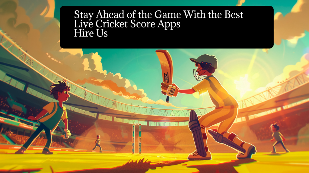 Stay ahead of the game with the best live cricket score apps